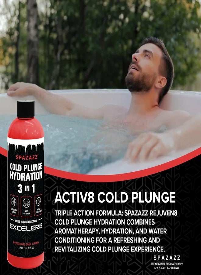 Spazazz Exceler8 Cold Plunge Hydration – 3-in-1 Cold Plunge Water Treatment Formula - Aromatherapy, Skin Softener & Water Conditioner – Safe for All Cold Plunge & Ice Bath Equipment – 12 fl oz - Image 3